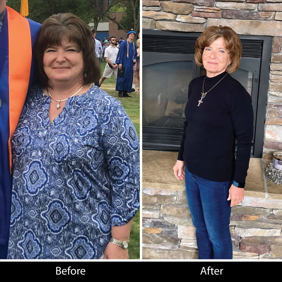 Cathy lost 92 lbs in the course of a year!